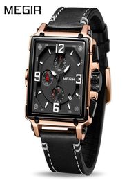Megir Creative Men kijken topmerk luxe chronograaf Quartz kijkt klokkenleren sport leger militaire pols horloges saat 201232046644