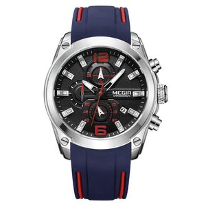 Megir kijkt naar multifunctionele timing agenda Sports Men's Watch 2063 Gift