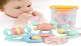 Meibeile baby peuter zachte titel muzikaal speelgoed set hand ring bel juguete baby rammelaars voor kinderen vroege intelligentie ontwikkeling c3152542