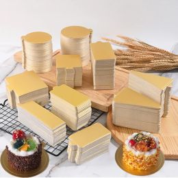 MEIBUM Cake Cardboard 100pcs / Set Golden Paper Board Silver Mousse Mat Pastries Dessert Affichage des outils décoratifs de base de gâteaux de gâteau