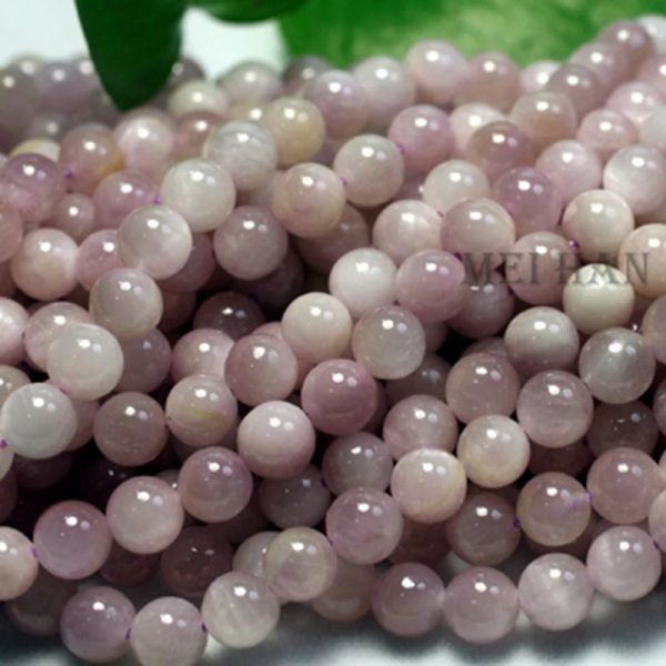 Meihan al por mayor Madagascar Kunzite Beads Loose Gem Stone para joyas de fabricación de bricolaje