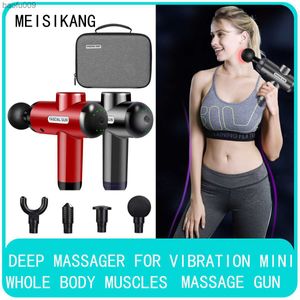 MEISIKANG Body Voor Massager Gun Diepe Overdrukventiel 270 Snelheden Massage Vibrators Nek Voet Hand Spier Schoonheid Gezondheid L230520