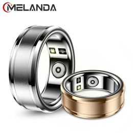 MELANDA SMART RING CARODRE CORPORTEL TEMPERTER TEMPEING Sleep Monitor Men Women Sports Health Tracker IP68 imperméable pour Android iOS MR3 240415