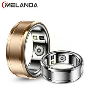 Melanda Smart Ring Hartslag Lichaamtemperatuur Slaapmonitor Men Women Sport Health Tracker IP68 Waterdicht voor Android IOS MR3 240408