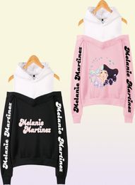 Melanie Martinez merch vrouwen hoodie sweatshirt Harajuku streetwear hiphop lange mouw sexy off schouder fleece capuchon jacket2928762