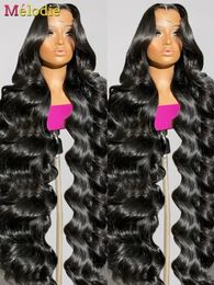 Melodie 30 38 inch Lace Frontal Body Wave 13x4 13x6 Front Human Hair Braziliaans 5x5 Wear Go Glueless 240401