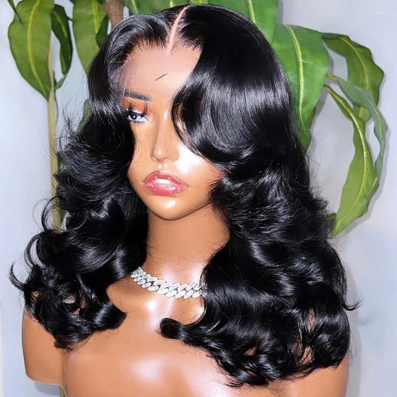 Melodie 5X5 Glueless Ready To Wear Transparent Short Bob Body Wave 13X6 Lace Front Human Hair Wigs 13X4 Frontal Closure Wig