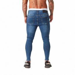 Mélodie Spray sur jean hommes Streetwear hommes jean détruit déchiré conception crayon pantalon cheville maigre hommes pleine longueur jean 342A #