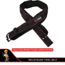 MELOTOUGH Cinturón de herramientas acolchado con anillo en D para hombres construcción Fuerte Durable Doble rodillo de metal Hebilla ajustable cintura 240311