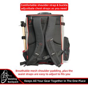 Mélotough Souding Tool Backpack Souder sac à dos Extreme Gear Pack avec capture de casque