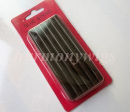 Melt Lijm Sticks 7mmx100mm voor elektrische lijmpistool Craft Album Repair Menselijk Haar Extenions Gereedschap 4 Kleuren 12pcs / lot