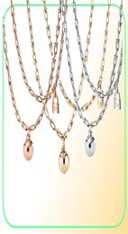 Memnon sieraden 925 Sterling Silver European Style Round Ball Lock -kettingen voor vrouwen hanger Ushaped Chain ketting geschenk tot liefde4329047