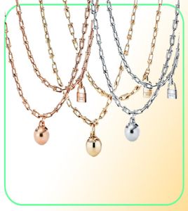Memnon sieraden 925 Sterling Silver European Style Round Ball Lock -kettingen voor vrouwen Hanger Ushaped Chain Necklace Gift to Love5194927