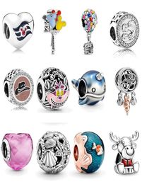 Memnon Jewelry 925 Sterling Silver Up House Ballonnen Charm Shimmering Narwhal Charms Seaeschell Dreamcatcher Bead Ocean Waves Beads Fit P Style Braceers Diy2613821