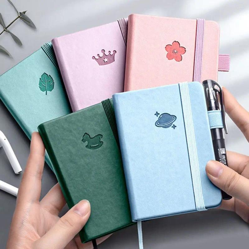 Memo Tagebuch Planer A7 Mini Notebook Notizen Tasche Notizblock Agenda Organizer Verdickung Bürobedarf
