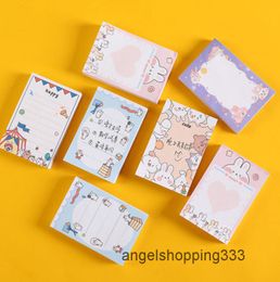 Memo Tearable Sticky Notes Pad Keer Student Planner Conejo Papelería Lindo Colocado Kawaii Vellen Suministros Etiqueta Escuela N Jjgdj6327591