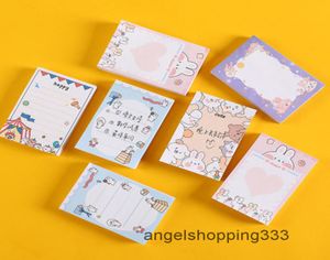 Memo Tearable Sticky Notes Pad Keer Student Planner Rabbit Stationery Cute Geplaatst Kawaii Vellen Supplies Sticker School N JJGDJ8837905