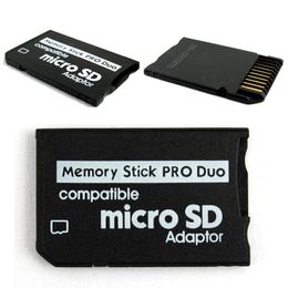 Geheugenkaartadapter MicroSD TF naar MS Memory Stick Pro Duo Adapter Converter voor PSP 1000 2000 3000 DHL FEDEX EMS GRATIS schip