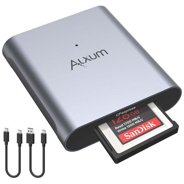 Lecteurs de cartes mémoire ALXUM CFexpress Reader USB 31 Gen 2 10Gs Adaptateur de stockage CF Thunderbolt 3 Type C pour ordinateur portable Téléphone 230302