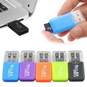 Lecteurs de cartes mémoire Mini USB 2.0 Micro SD TF lecteur de carte carte mémoire USB2.0 adaptateur lecteur de carte Flash haute vitesse pour ordinateur portable Cardreader L230916