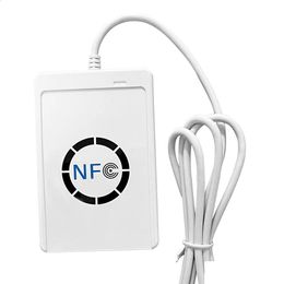 Geheugenkaartlezers Rfid Smart Reader Contactloze schrijver Copier Duplicator Beschrijfbare kloon Nfc Acr122U Usb S50 1356Mhz M1 240123 Drop D Otxto