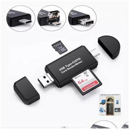 Lecteurs de cartes mémoire YC320 USB-C Smart Reader 3 en 1 USB 2.0 TF / MIRCO SD Type C OTG Flash Drive Cardreder Adapter Drop Livrot Comput Dhtrg