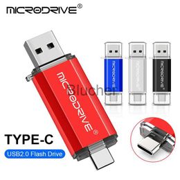 Tarjetas de memoria Memoria USB Tipo c de alta velocidad Unidades flash USB Pendrive llave USB 64 GB 32 GB 128 GB 256 GB Pen Drive USB Flash Jump DrivesL231023