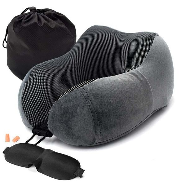 Mousse à mémoire de forme Avion Cou Repose-Tête Coussin Voyage Soins De Santé Insert Oreillers Drop Shipping