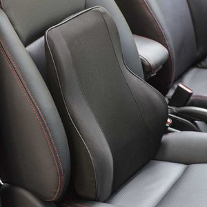 Almohada de apoyo Lumbar trasera de espuma viscoelástica, cojín para asiento de coche, silla de oficina, alivio del dolor