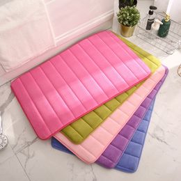 Memory Foam Bath Mat Carpets Comfortabel Super Water Absorptio Non-Slip Dikke gemakkelijker te drogen voor badkamer vloertjes