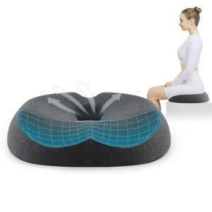 Coussin de chaise de bureau en mousse à mémoire de forme, soutien des fesses, oreiller orthopédique, rebond lent, siège de voiture, massage du coccyx, soulagement de la douleur 211203