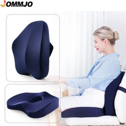 Coussin de siège en mousse à mémoire de forme oreiller orthopédique Coccyx chaise de bureau coussin taille dos soutien lombaire oreiller siège de voiture coussin de Massage de la hanche 240119