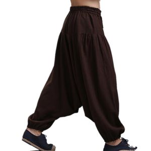 Heren Cross-Pants Crotch Pants, Wide Pen Broek Dansen Harem Broek Pantskirt Bloomers Harem Broek, 16 kleuren Plus Size M-5XL