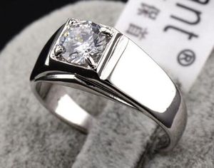 Herenharten en pijlen vingerring, Swarovski Crystal Ring Sieraden Laser Gravure 18K Vergulde Mannelijke Ringen, Mode