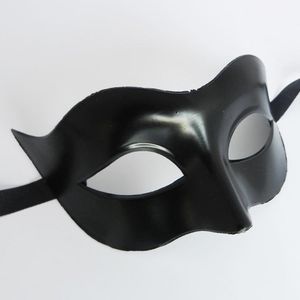 Masque de mascarade pour hommes Déguisement Masques vénitiens Masques de mascarade masculins Demi-masque en plastique pour la discothèque
