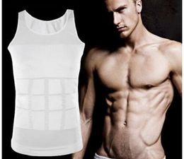 Mannen Afslanken Body Shaper Belly Fatty Tank Tops Vest Shirt Korset Compressie Bodybuilding Ondergoed