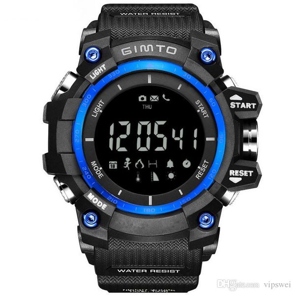 Relojes deportivos para hombre, reloj inteligente multifuncional, podómetro, termómetro de altitud de presión, pulsera de escalada impermeable para exteriores, reloj de pulsera