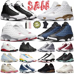 Hombres 13 Zapatilla de deporte 13s Zapatos de baloncesto Bred Chicago Atmósfera Gris Lucky Green Playground Lobo Gris Rojo Flint Solefly UNC Zapatillas deportivas Zapatillas de deporte