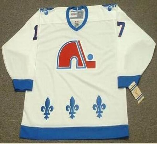 Hombres 17 WENDEL CLARK Quebec Nordiques 1994 CCM Vintage Home Hockey Jersey o personalizado cualquier nombre o número retro Jersey7274773