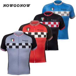 Hommes 2018 maillot de cyclisme Italie équipe italienne gris noir rouge bleu vêtements vêtements de vélo course équitation vtt route sportwear hauts national 4294B