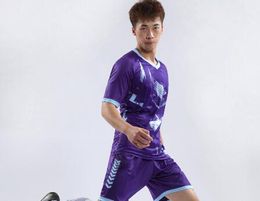Mannen 2019 Goedkope Custom Leeg Team Soccer Jerseys Sets Aangepaste voetbal Tops met Shorts Training Short Running Soccer Uniform Yakuda Fitness