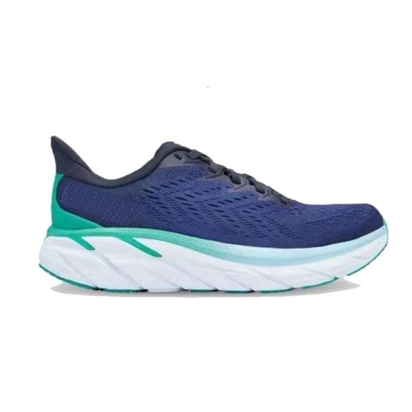 Hommes 2024 femmes chaussures de course Clifton Bondi 8 Designer Personnes gratuites triples noirs sable sable gobelin bleu randonnée chaussures hommes hommes