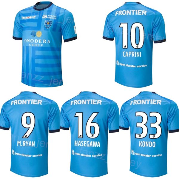 Hombres 23-24 J1 League Soccer Yokohama 31 Marcelo Ryan Jersey Club Team 33 Tomoki Kondo 26 Kotaro Hayashi 50 Keijiro Ogawa 20 Shion Inoue Kits de camiseta de fútbol Uniforme