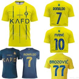 Heren 23-24 Voetbal Al Nassr 10 Sadio Mane Jerseys Club Team 29 Abdulrahman Ghareeb 2 Sultan Al-Ghannam 94 Anderson Talisca 7 Cristiano Ronaldo Voetbalshirt Uniform