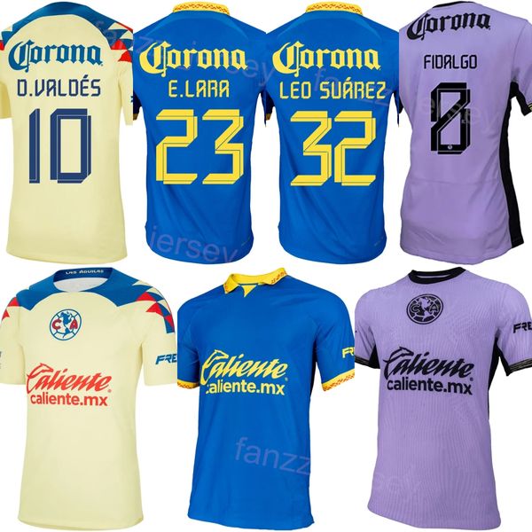 Hombres 23-24 Club de fútbol América 32 Leo Suárez Jersey Equipo del club 17 Alejandro Zendejas 10 Diego Valdés 33 Julián Quiñones 7 Brian Rodríguez Kits de camiseta de fútbol Uniforme