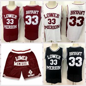 Men 33 Bryant Lower Merion High School Basketball Shorts Pantal