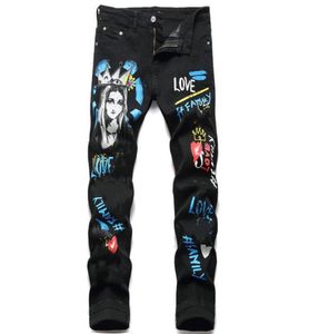 Men 3D Print Hip Hop Denim Pantalon Fashion Brand Man Casual Designer Pantal