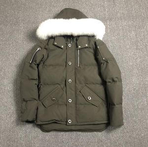Hommes 3q fourrure down veste concepteur en manteau rembourré à capuche d'hiver parkas poches à glissière extérieure mencoat flyfly9988