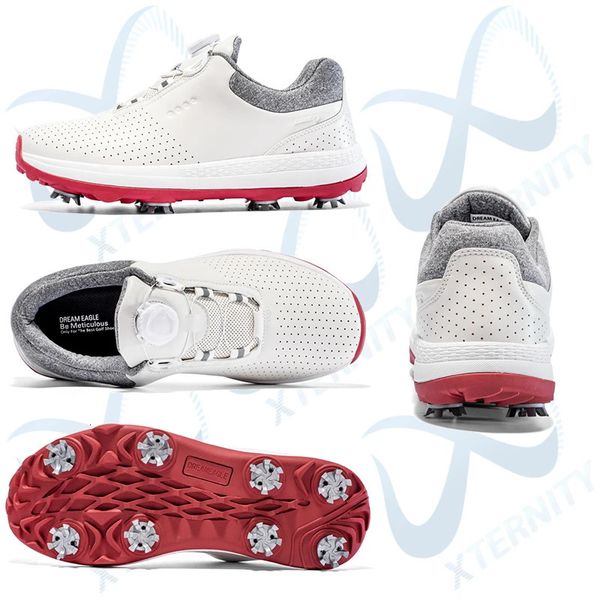 Men de golf de haute qualité Robe respirante Chaussures de sport imperméables Fashion Walking Sneakers Femme Facture rapide Fausse de golf sans pointes 231020 GAI 769