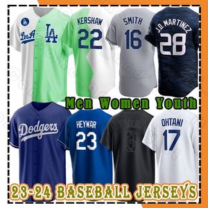 17 Shohei Ohtani Baseball 50 Mookie Betts Jersey 18 Yoshinobu Yamamoto 22 Clayton Kershaw Freddie Freeman Dodgers Martinez James Outman Will Smith Max Muncy Buehler